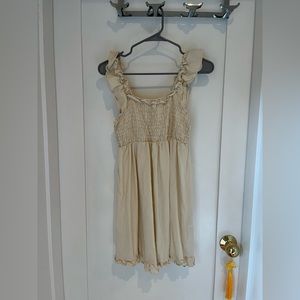 Urban Renewal Eco Linen Flutter Sleeve Mini Dress size small